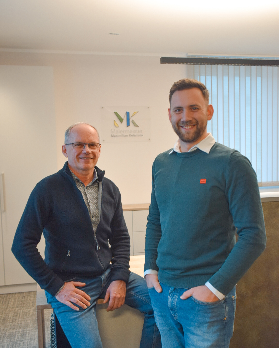 Christian Zeilbauer mit Maximilian Kelemina (v.l.)